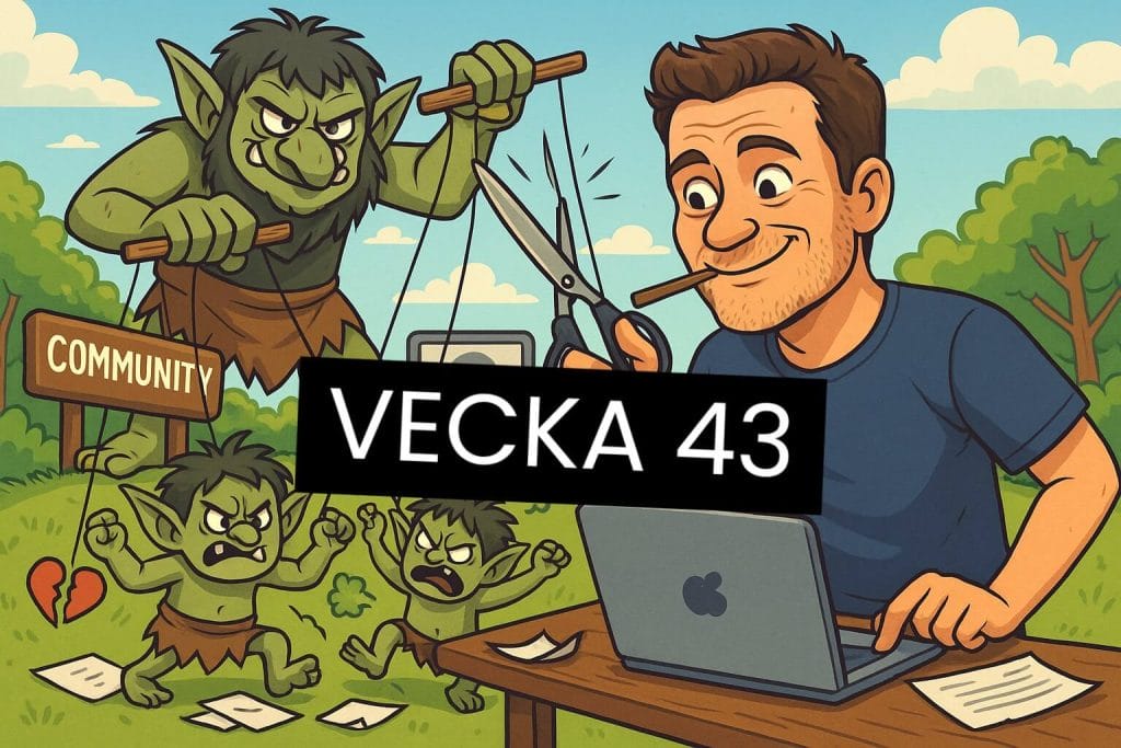 Love klipper trådarna till trollets trollarmé.